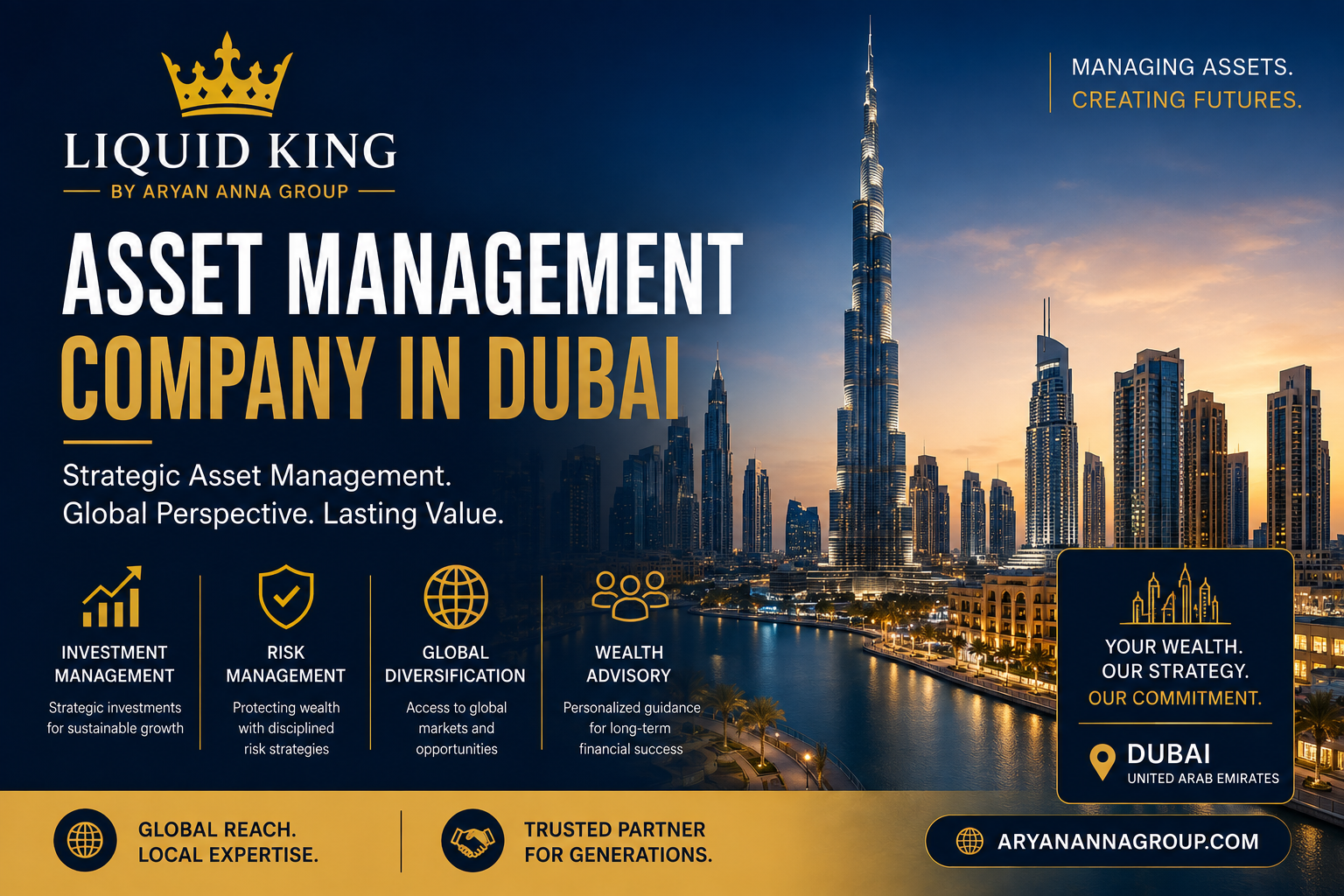 Asset Management Company in Dubai | Liquid King by Aryan Anna Group